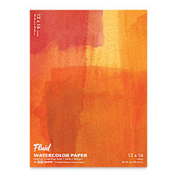Fluid Easy-Block Watercolor Paper Block - 12" x 16", 15 Sheets