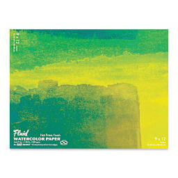 Fluid Easy-Block Watercolor Paper Block - 9" x 12", Hot Press, 15 Sheets