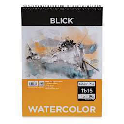 Blick Essentials Watercolor Pad - 11" x 15", 90 lb, Spiral-bound, 15 Sheets