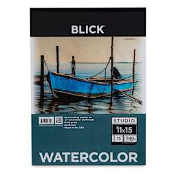 Blick Studio Watercolor Pad - 11" x 15", 140 lb, Tapebound, 15 Sheets