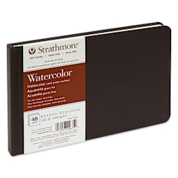 Strathmore 400 Series Watercolor Hardcover Hardbound Art Book - 5-1/2" x 8-1/2", Landscape
