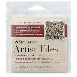 Strathmore 400 Series Watercolor Paper Artist Tiles, front of the packaging