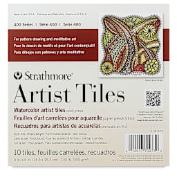 Strathmore 400 Series Watercolor Paper Artist Tiles Pad, front cover