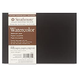Strathmore Softcover 400 Series Watercolor Art Journal - 5-1/2" x 8", 140 lb, 24 Sheets - Landscape