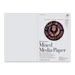 Strathmore Mixed Media Paper Sheet, 500 Series, 22 in x 30 in, 4/Pkg.