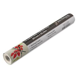 Richeson Rice Paper Roll - 15" x 50 ft, 30 gsm, roll in packaging showing dimensions