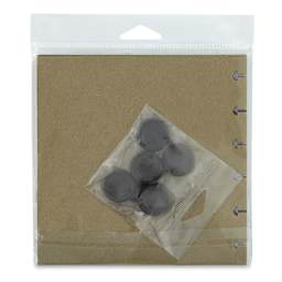 Grafix Mixed Media Journal Kit - 6" x 6" (back of packaged contents)