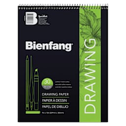 Bienfang Wirebound Drawing Paper Pad - 9" x 12", 30 Sheets