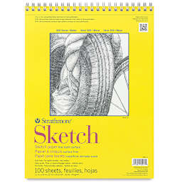 Strathmore 300 Series Wirebound Sketch Pad - 11" x 14", 50 lb, 100 Sheets