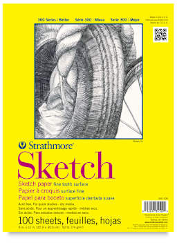 Sketch Pad, 100 Sheets, Glue Bound 