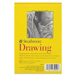 Strathmore 300 Series Drawing Pad - 4" x 6", Glue Bound, 60 Sheets