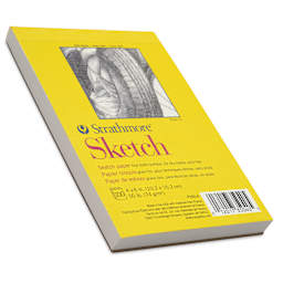Strathmore 300 Series Gluebound Sketch Pad - 4" x 6", 50 lb, 100 Sheets, laid out