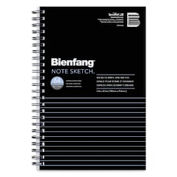 Bienfang Wirebound Notesketch Pad - 5-1/2" x 8-1/2", Horizontal, front cover