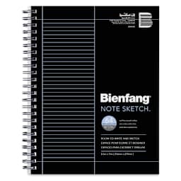 Bienfang Wirebound Notesketch Pad - 8-1/2" x 11", Vertical, front cover