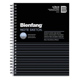 Bienfang Wirebound Notesketch Pad - 8-1/2" x 11", Horizontal, front cover
