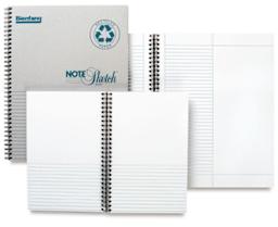 Bienfang Notesketch - Assorted Spiral bound notebooks showing different configurations 