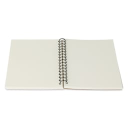 Canson Universal Sketch Pad - 5-1/2" x 8-1/2", open and laid flat