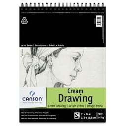Canson Classic Cream Drawing Pad - 11" x 14", 24 Sheets