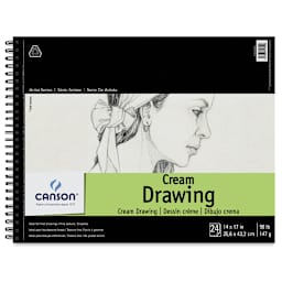 Canson Classic Cream Drawing Pad - 14" x 17", 24 Sheets