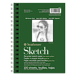 Strathmore 400 Series Recycled Sketch Pad - 5-1/2" x 8-1/2", front cover