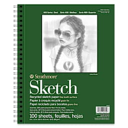 Strathmore 400 Series Recycled Sketch Pad - 9" x 12", 100 Sheets, front cover