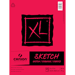Canson XL Sketch Pad, 9" x 12", 125 Sheets