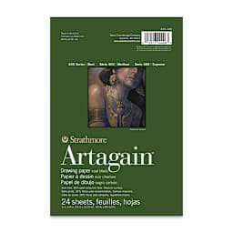 Strathmore Artagain Drawing Pad - 6" x 9", Black, 24 Sheets