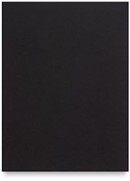 Strathmore Artagain Drawing Paper - Single sheet of Coal Black shown