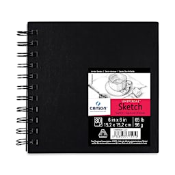 Canson Universal Hardcover Sketchbook - 6" x 6", front cover