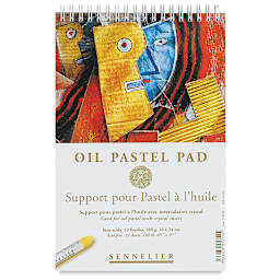 Sennelier Oil Pastel Card Pad - 6-1/4" x 9-1/2", 12 Sheets