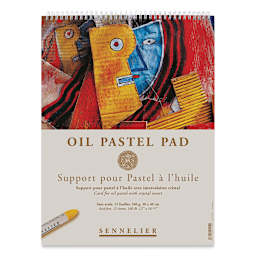Sennelier Oil Pastel Card Pad - 11 3/4" × 15 3/4", 12 Sheets