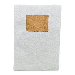 Lamali Codex Soft Cover Handmade Journal - 5-9/10" x 8-3/10", White Cotton, front cover