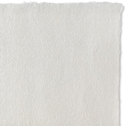 Okawara Paper - Top view of sheet showing color, texture and deckle edges