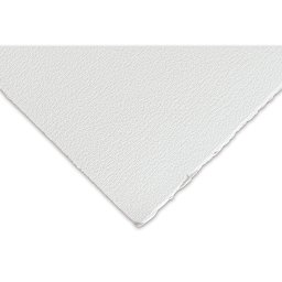 Fabriano Tiepolo Printmaking Paper - Closeup of corner showing color, texture and deckle edges