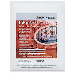 Inkpress Metallic Canvas - 8-1/2" x 11", Pkg of 10 Sheets