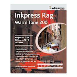 Inkpress Rag Digital Paper - Warm Tone, 200 gsm, 13" x 19", 25 Sheets