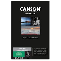 Canson Infinity Arches Aquarelle Rag Inkjet Paper - 11" x 17", 310 gsm, Package of 25