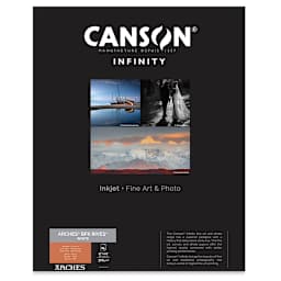 Canson Infinity Arches BFK Rives Inkjet Fine Art and Photo Paper - 17" x 22", White, 310 gsm, Package of 25