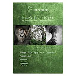 Hahnemühle Natural Line FineArt Inkjet Paper Sample Pack - 8-1/2" x 11", Pkg of 6 (Front of packaging)