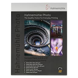 Hahnemühle Inkjet Photo Paper Sample Pack - 8-1/2" x 11", Pkg of 14, front of packaging