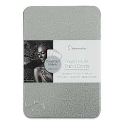Hahnemühle Photo Rag Metallic Inkjet Photo Cards - 4" x 6", Pkg of 30 (Front of tin)