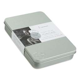 Hahnemühle Photo Rag Metallic Inkjet Photo Cards - 4" x 6", Pkg of 30 (Tin, at an angle)