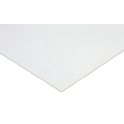 Blick Non-Glare Styrene Sheets, corner of sheet