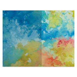 Blick Non-Glare Styrene Sheets, sheet covering part of artwork