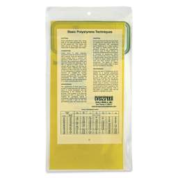 Evergreen Transparent Colored Polystyrene Sheets - Yellow, 6" x 12", 0.010" Thick, Pkg of 2, back of packaging