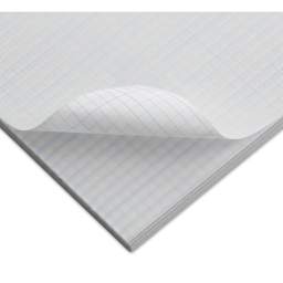 Pacific Arc Gridded Drafting Vellum Pack - 8 x 8 Grid, 8-1/2" x 11". Pkg of 100, sheet being lifted