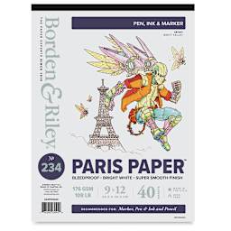Borden & Riley Paris Paper Sketch Pad - 9" x 12", front cover
