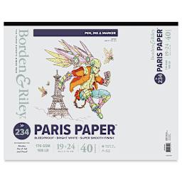 Borden & Riley Paris Paper Sketch Pad - 19" x 24", front cover
