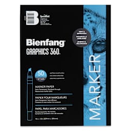 Bienfang Graphics 360 Marker Paper - 9" x 12", 50 Sheets, front cover