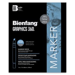 Bienfang Graphics 360 Marker Paper - 14" x 17", 100 Sheets, front cover
